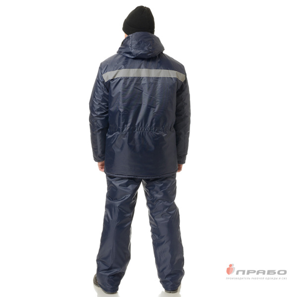 Костюм мужской утеплённый "Мастер-В" синий (куртка и брюки)
