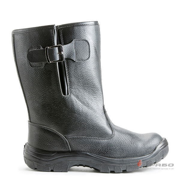 Сапоги "Олимп-15К" с подошвой ПУ и металлическим подноском чёрные