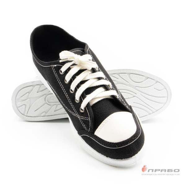 Туфли-кеды чёрные