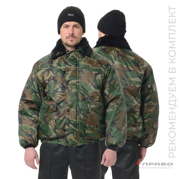 Куртка мужская утеплённая "Альфа" камуфляж кукла
